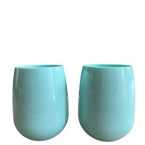 SYMGLASS Unbreakable Stemless Wine Glass (2 glasses included)